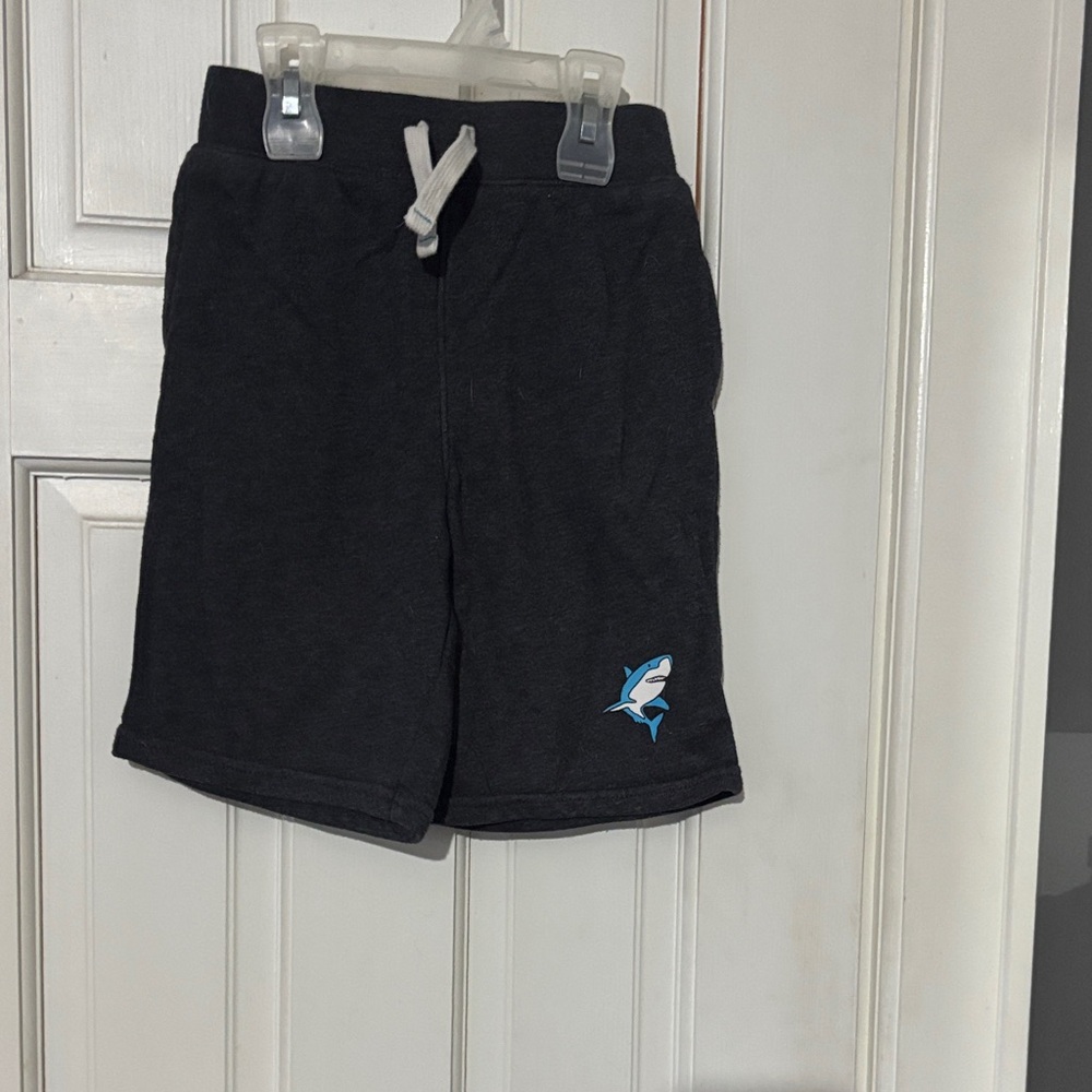 Garanimals Black Kids Shorts with Shark Logo